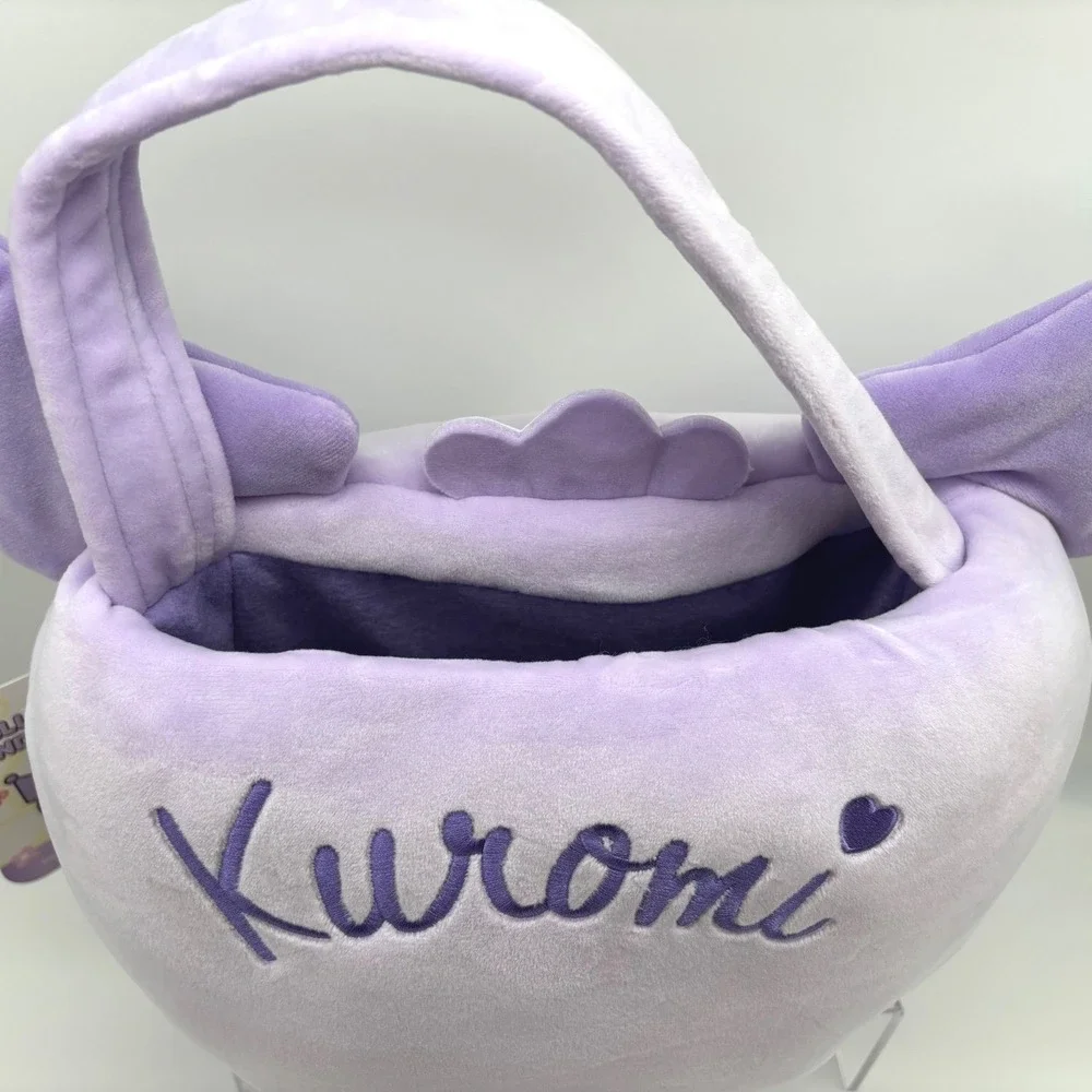 Kuromi Halloween/Easter Basket Hello Kitty and‎ Friends Plush Purple Kawaii Bag
